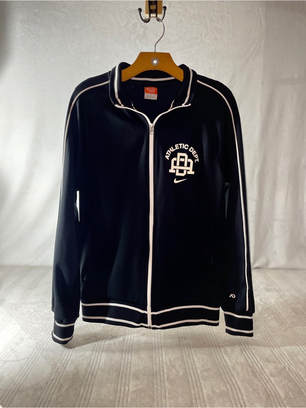 Nike Athletic Dept. Track Jacket Black White Size M